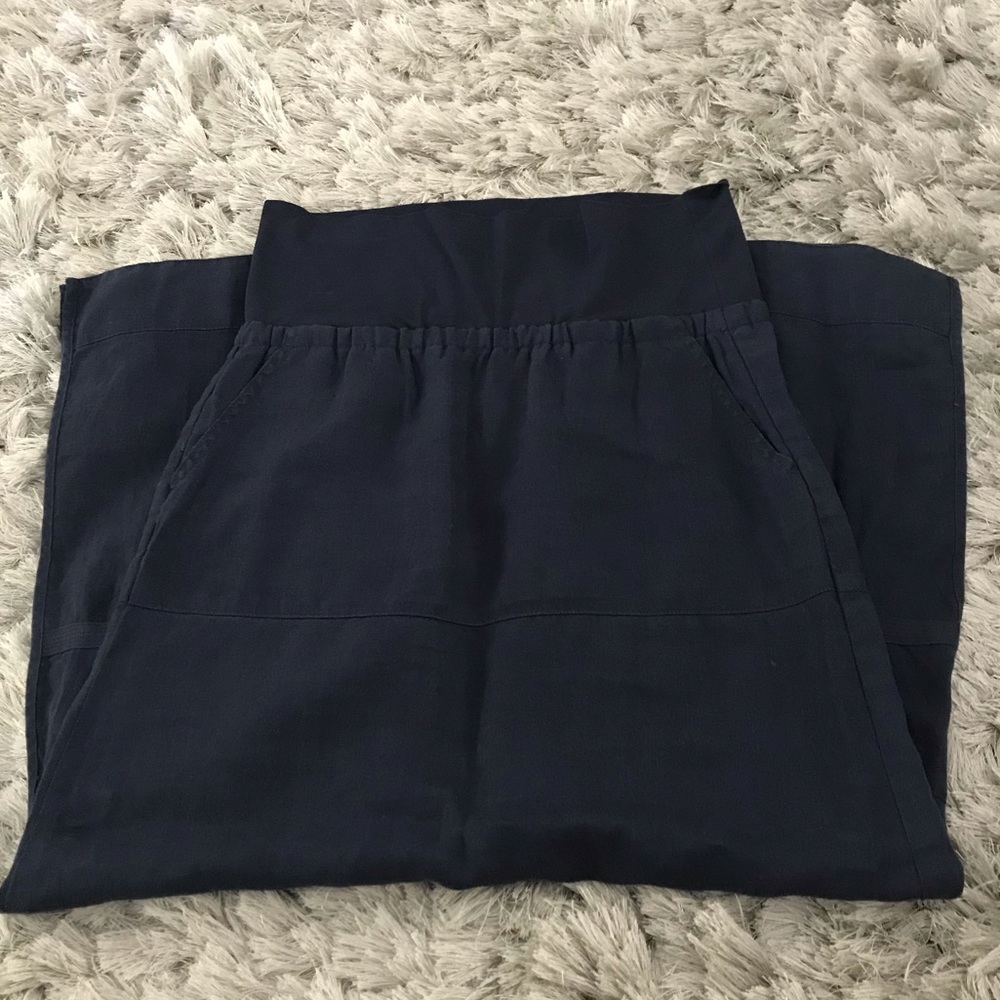 100% linen maxi skirt Size 7 British India